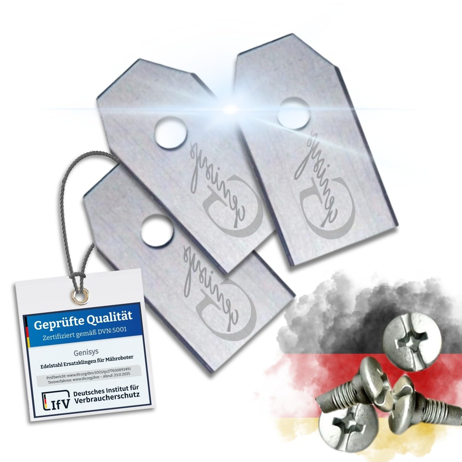 Genisys LongLife lame robot Gardena 18 pz inox
