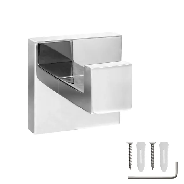 ECENCE Gancio asciugamani acciaio inox 1 pz cromo