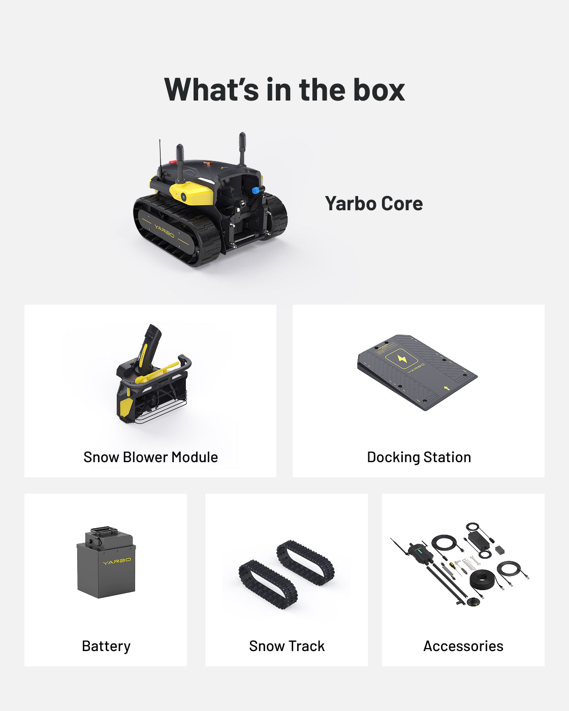 Yarbo Y40 Core Robot Spazzaneve Autonomo 24 Pollici 2 Stadi