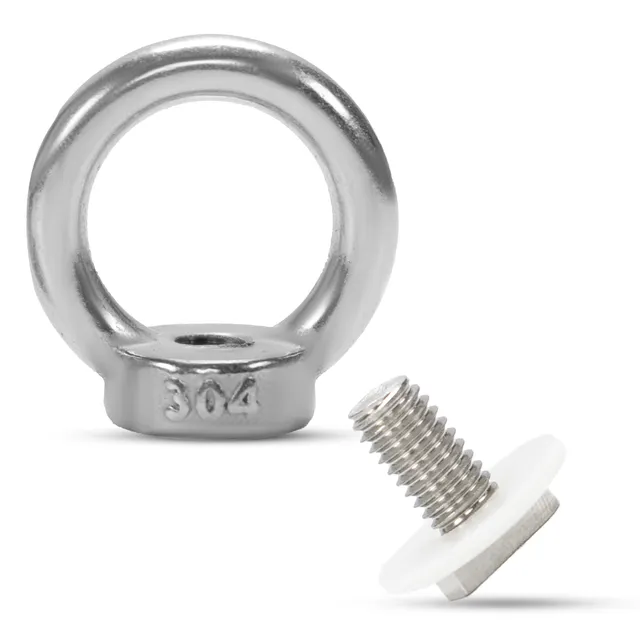 ECENCE Dadi a Occhiello M6 Inox 8 Pezzi con Viti
