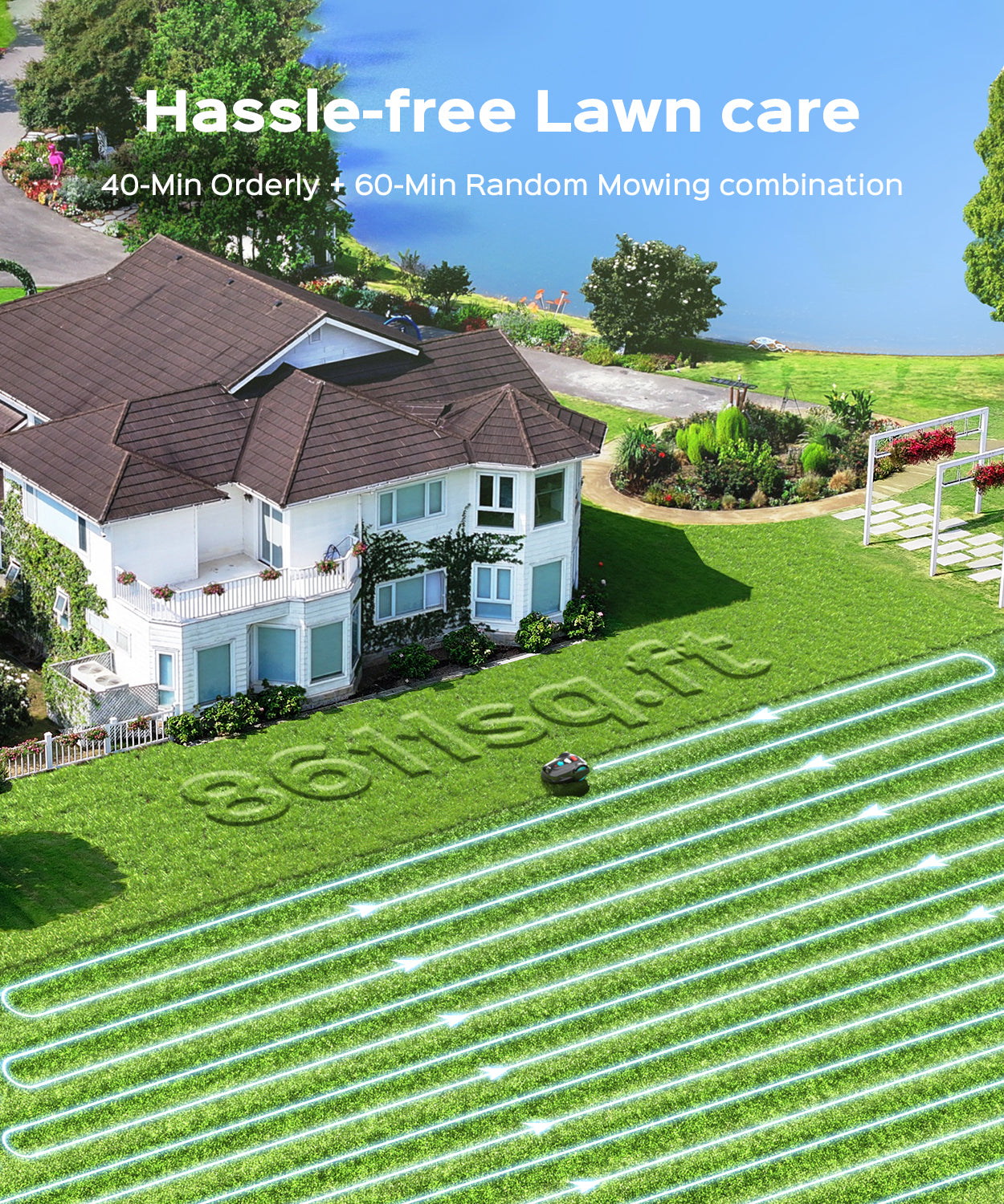 Yardcare M800PLUS robot rasaerba senza filo visivo AI