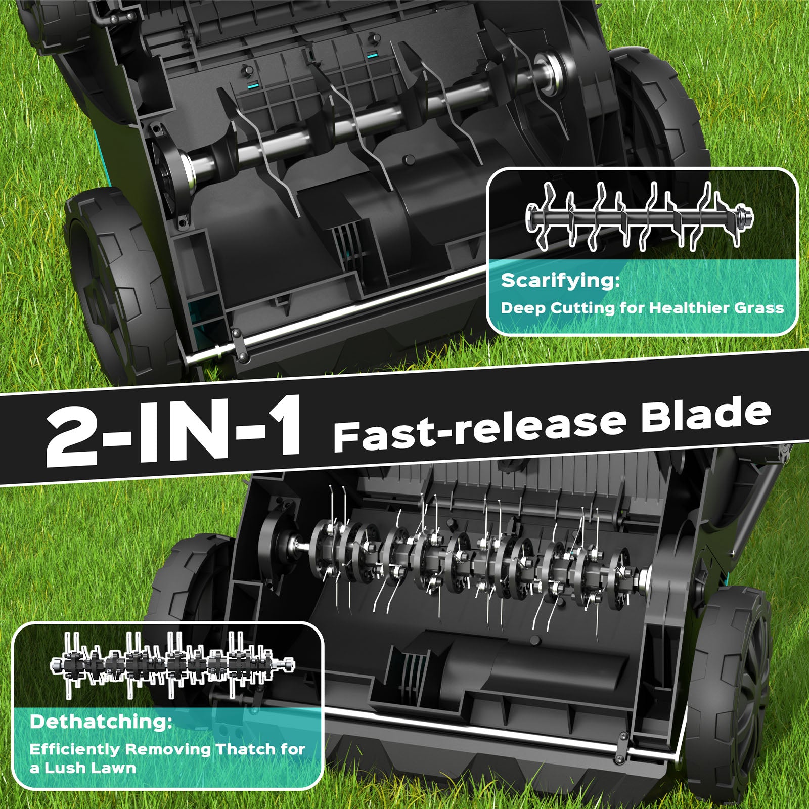 Yardcare 13 2-in-1 arieggiatore scarificatore 12A