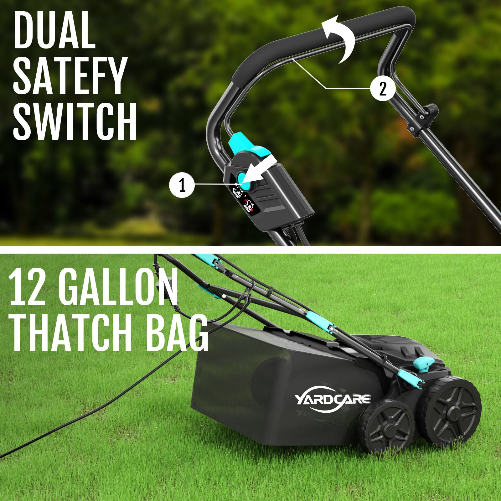 Yardcare Arieggiatore Scarificatore 2in1 16" 45L