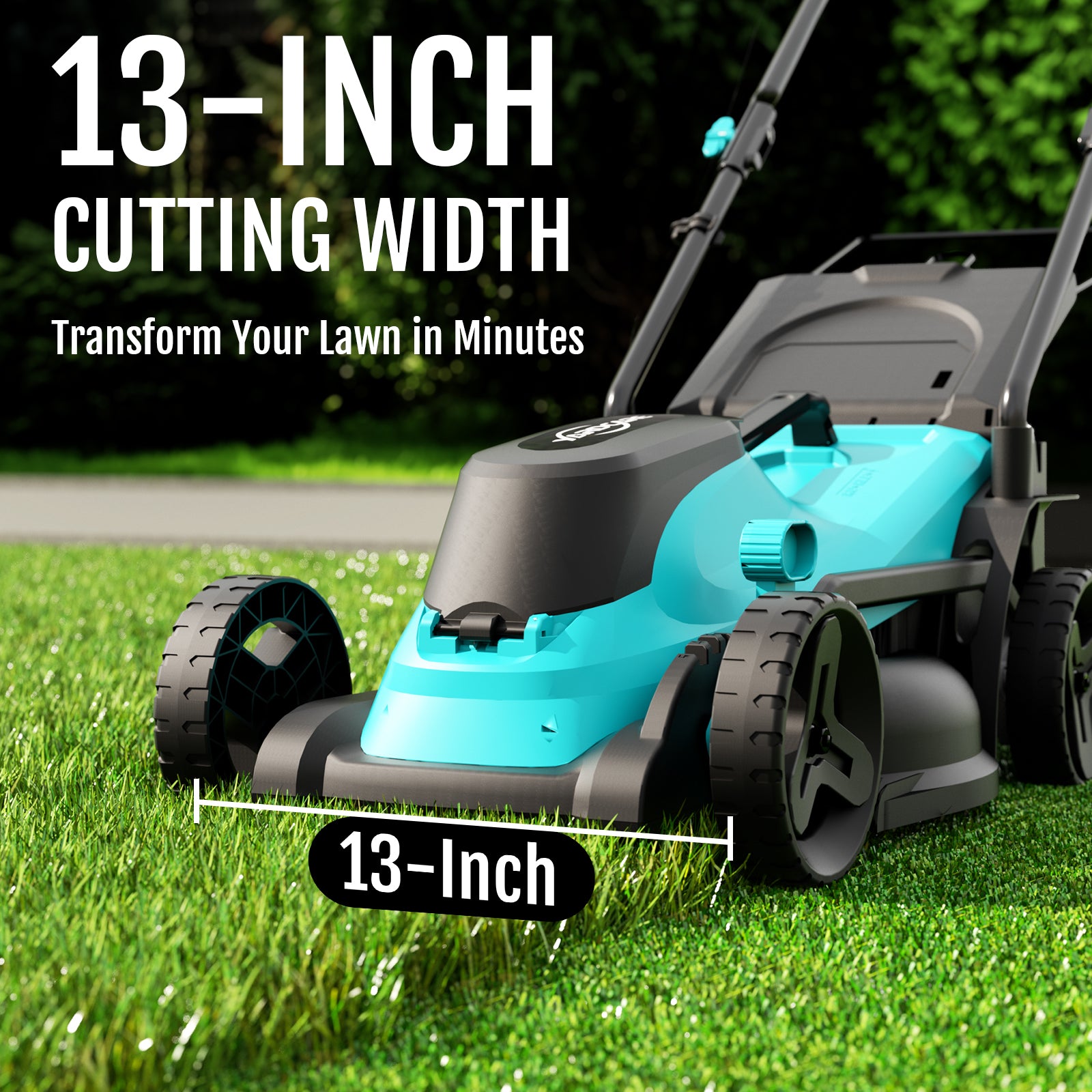 Yardcare Tosaerba a Batteria 13" Doppia Batteria 18V