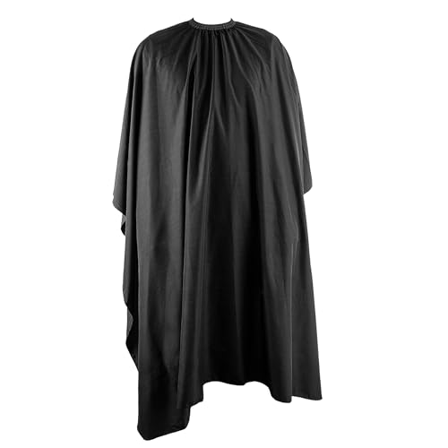 ECENCE Mantella parrucchiere nero 150x120cm mantella idrorepellente