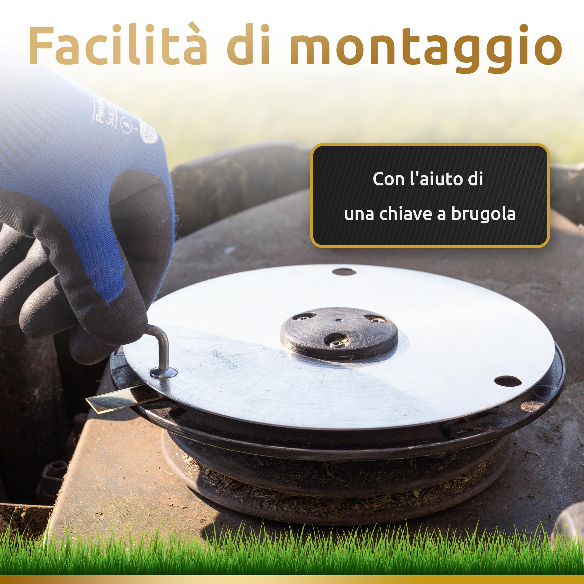 ECENCE Titan lame robot tagliaerba 30 pezzi titanio Miimo