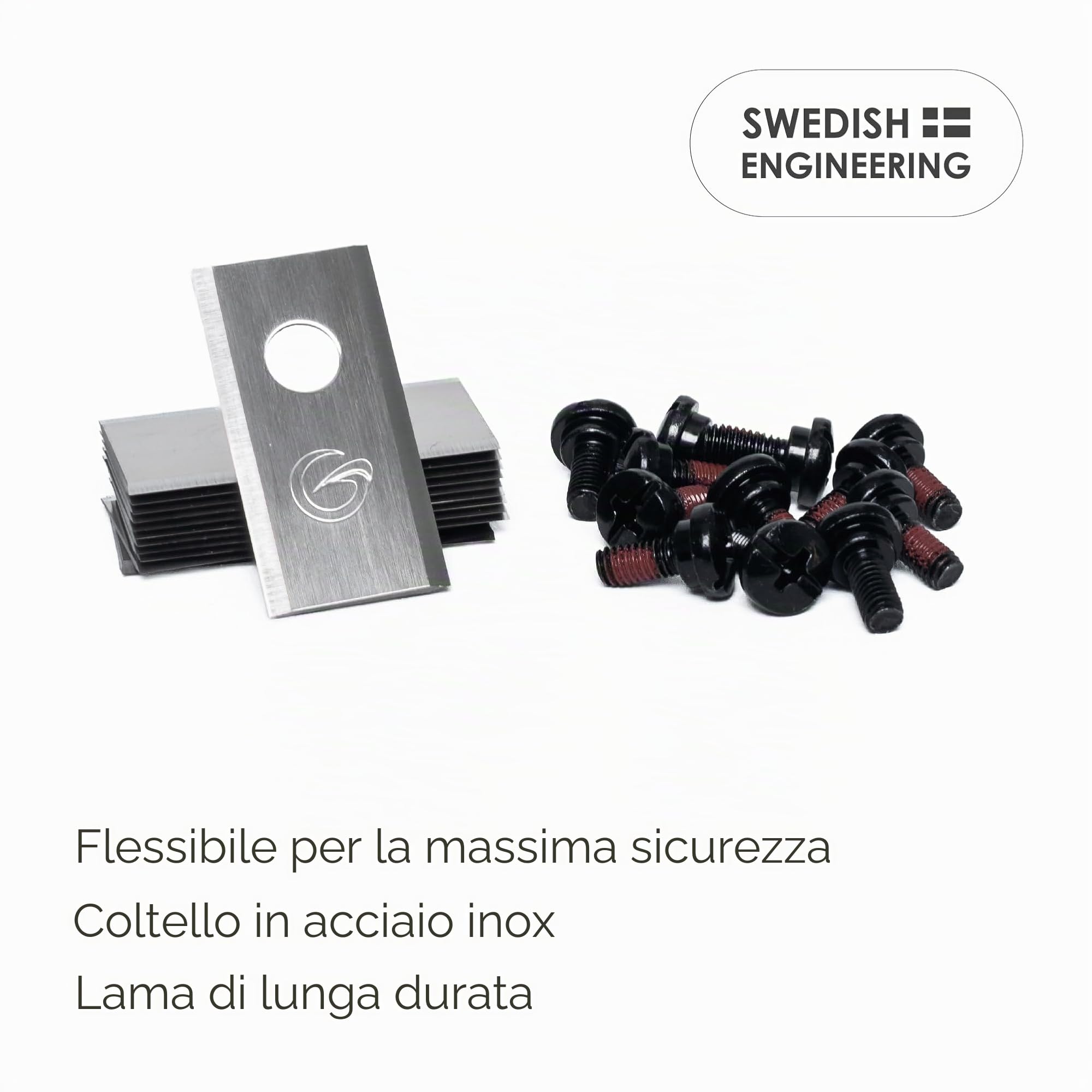 Sunseeker Elite lame robot rasaerba 12 pezzi acciaio inox
