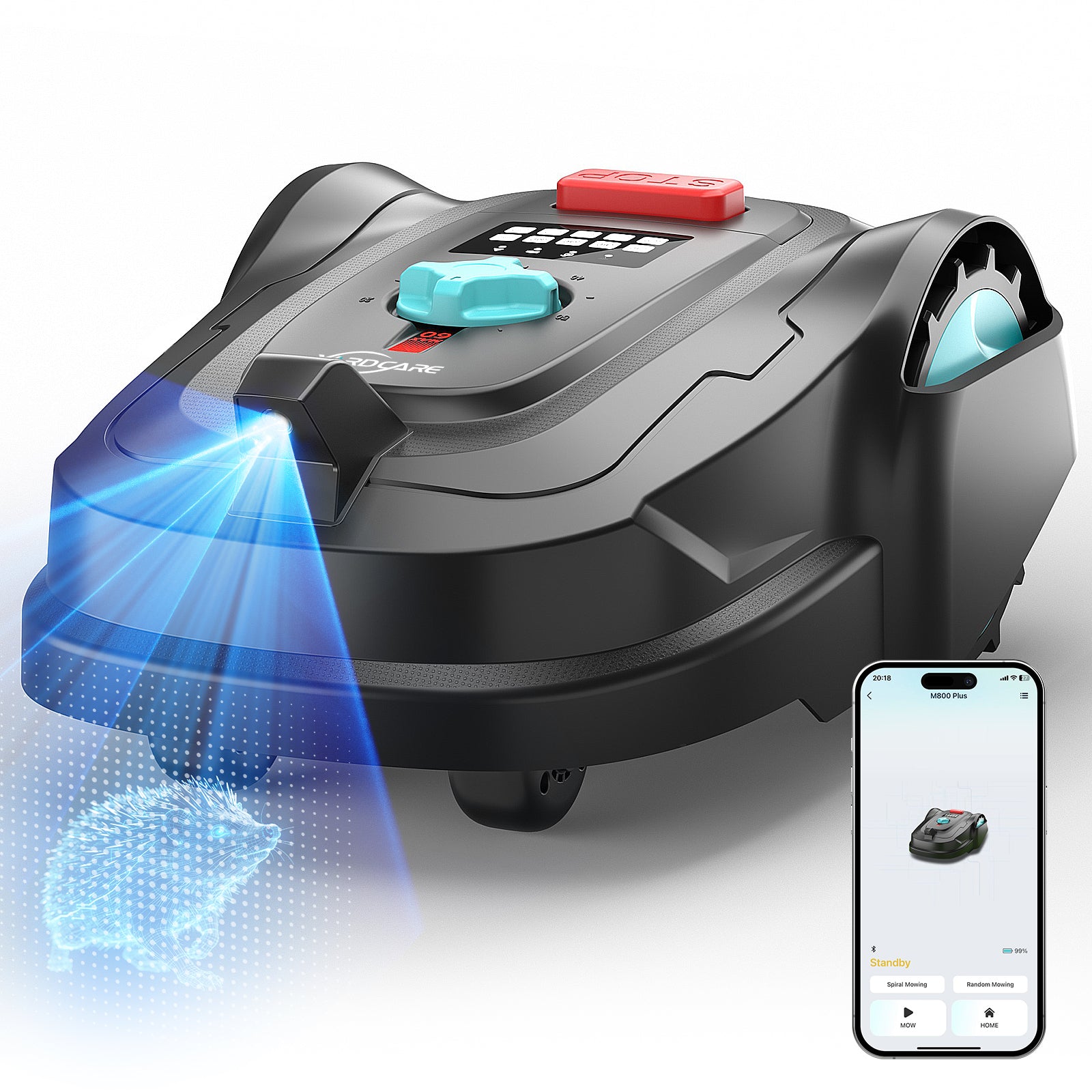 Yardcare M800PLUS robot rasaerba senza filo visivo AI