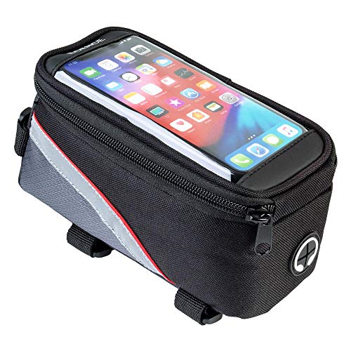 Ecence borsa telaio bici portacellulare impermeabile display touch