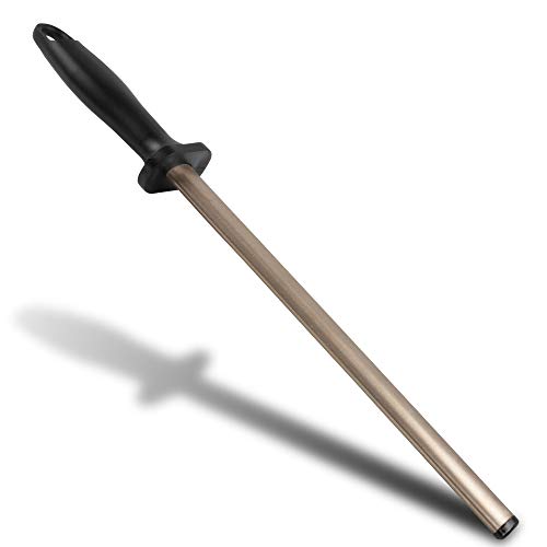 ECENCE Acciaino diamantato affilacoltelli lama 30 cm grana 400