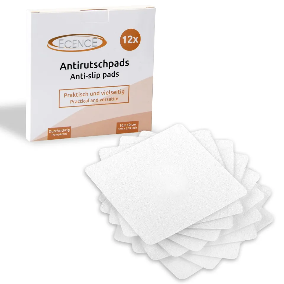 ECENCE Tappetini Antiscivolo Doccia 12 Pezzi Trasparenti
