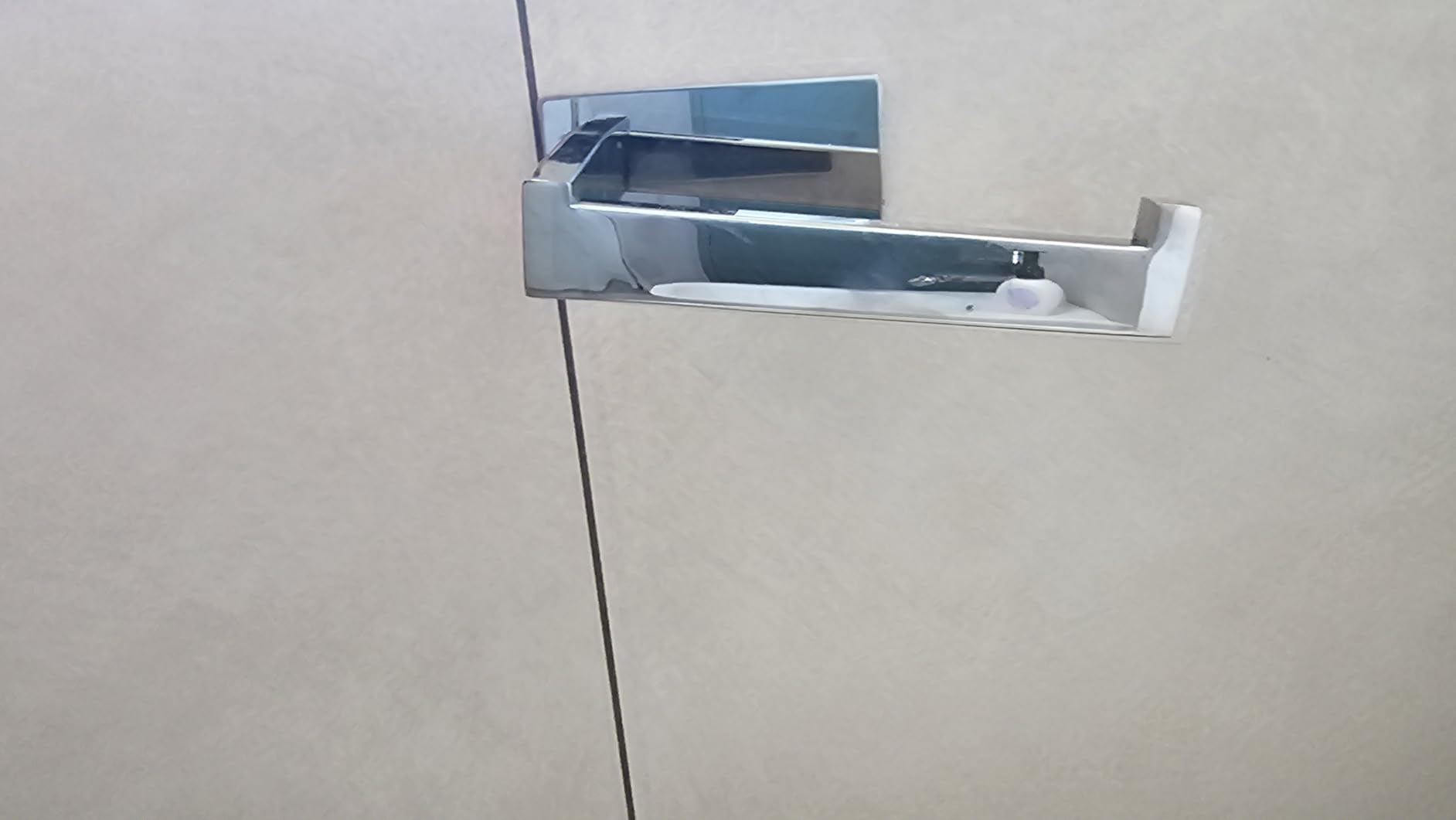 ECENCE Set Bagno Nero Portarotolo + 2 Ganci Adesivi
