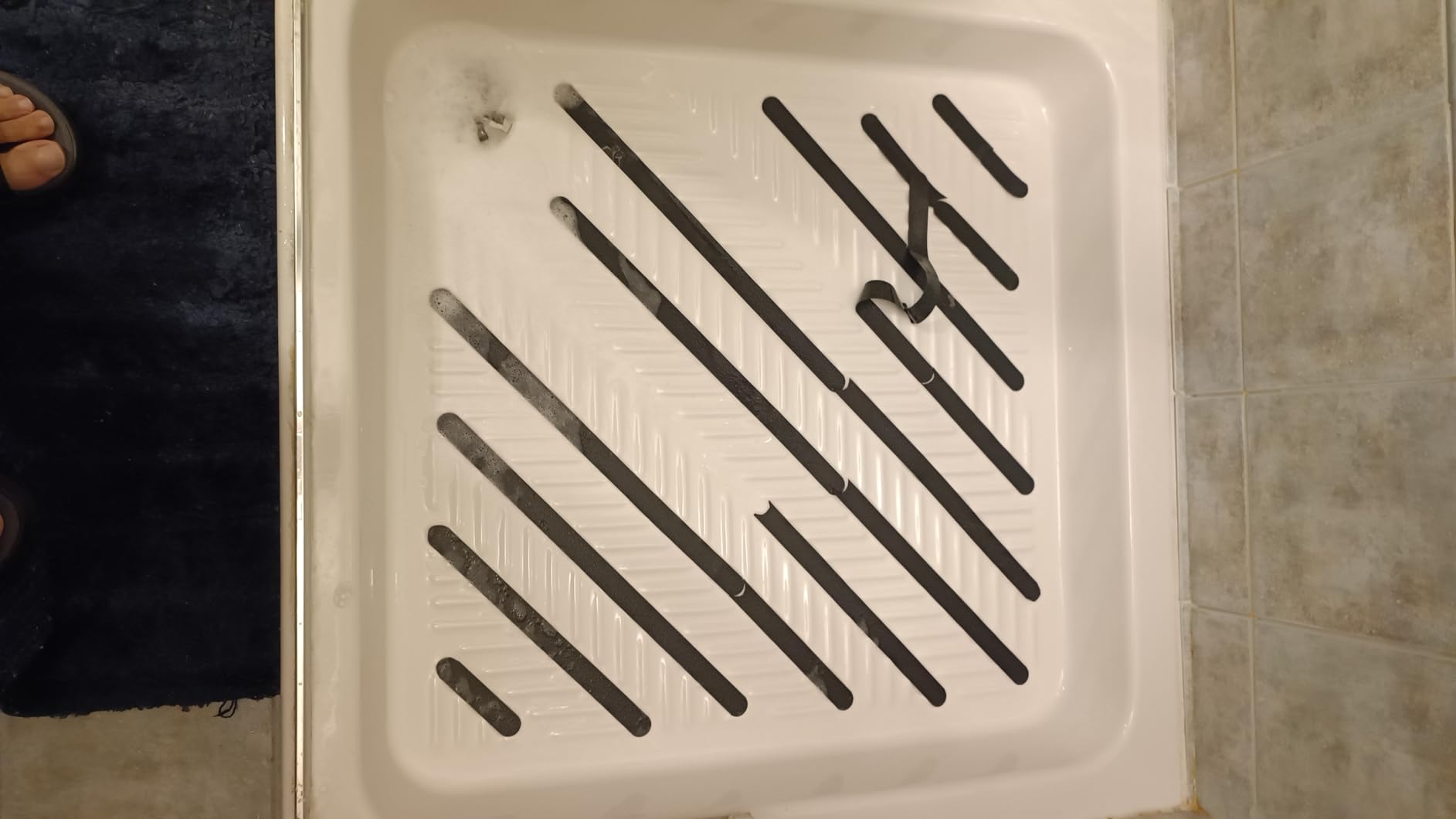 ECENCE Adesivi Antiscivolo Doccia Strisce Trasparenti 12pz