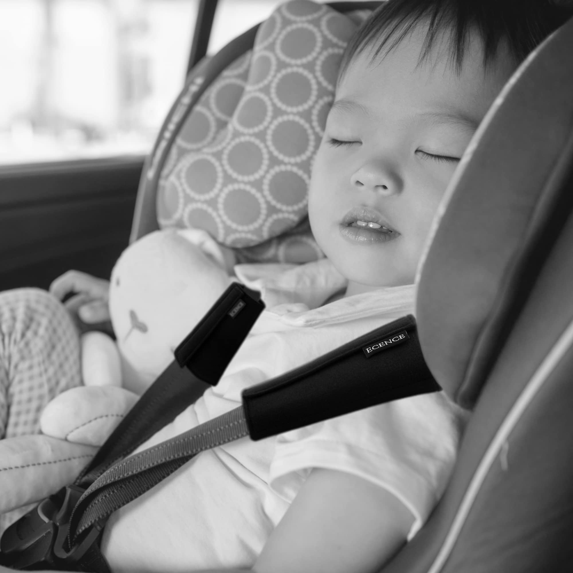 ECENCE Copricintura Cintura Auto Imbottita 2 Pezzi Bambini