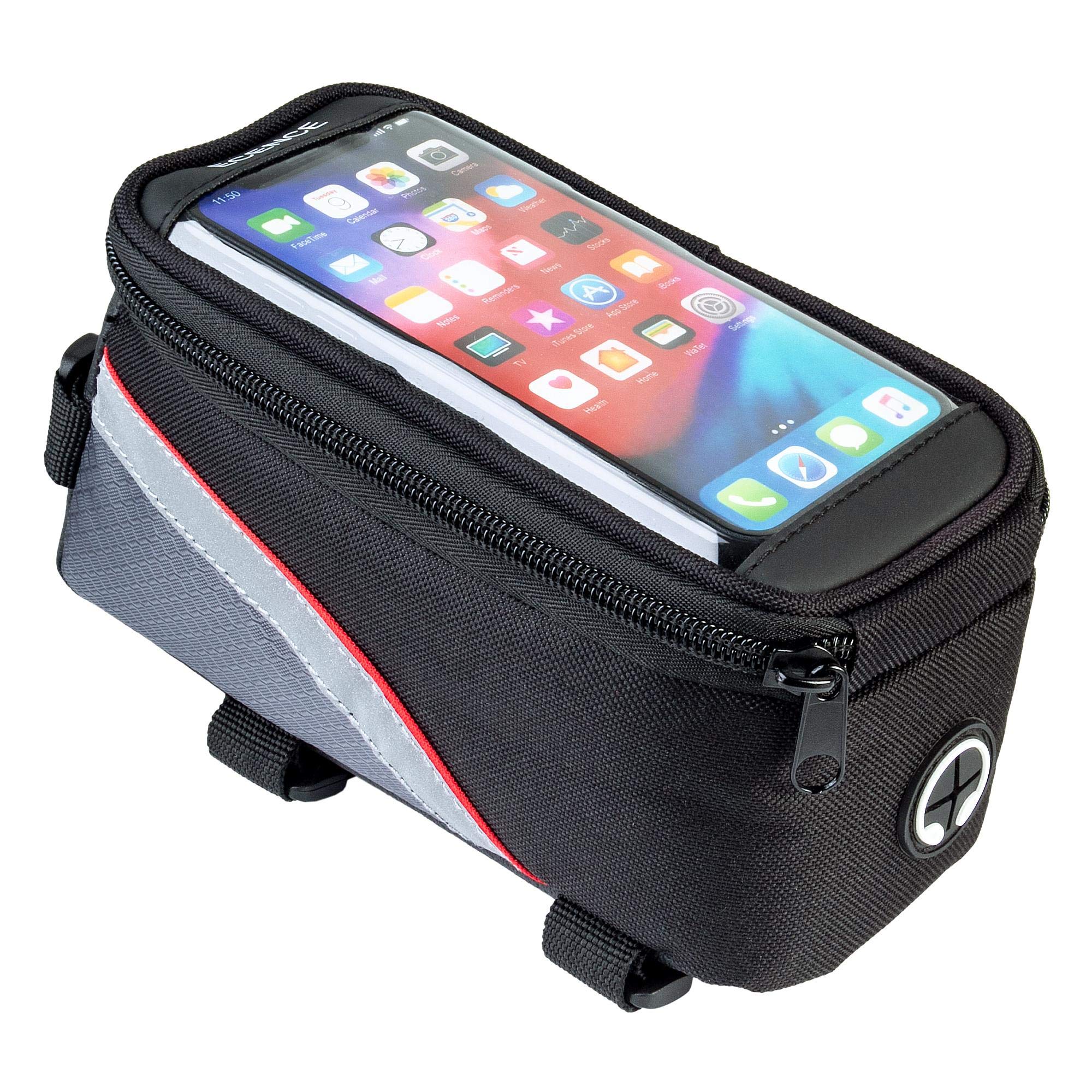 Ecence borsa telaio bici portacellulare impermeabile display touch