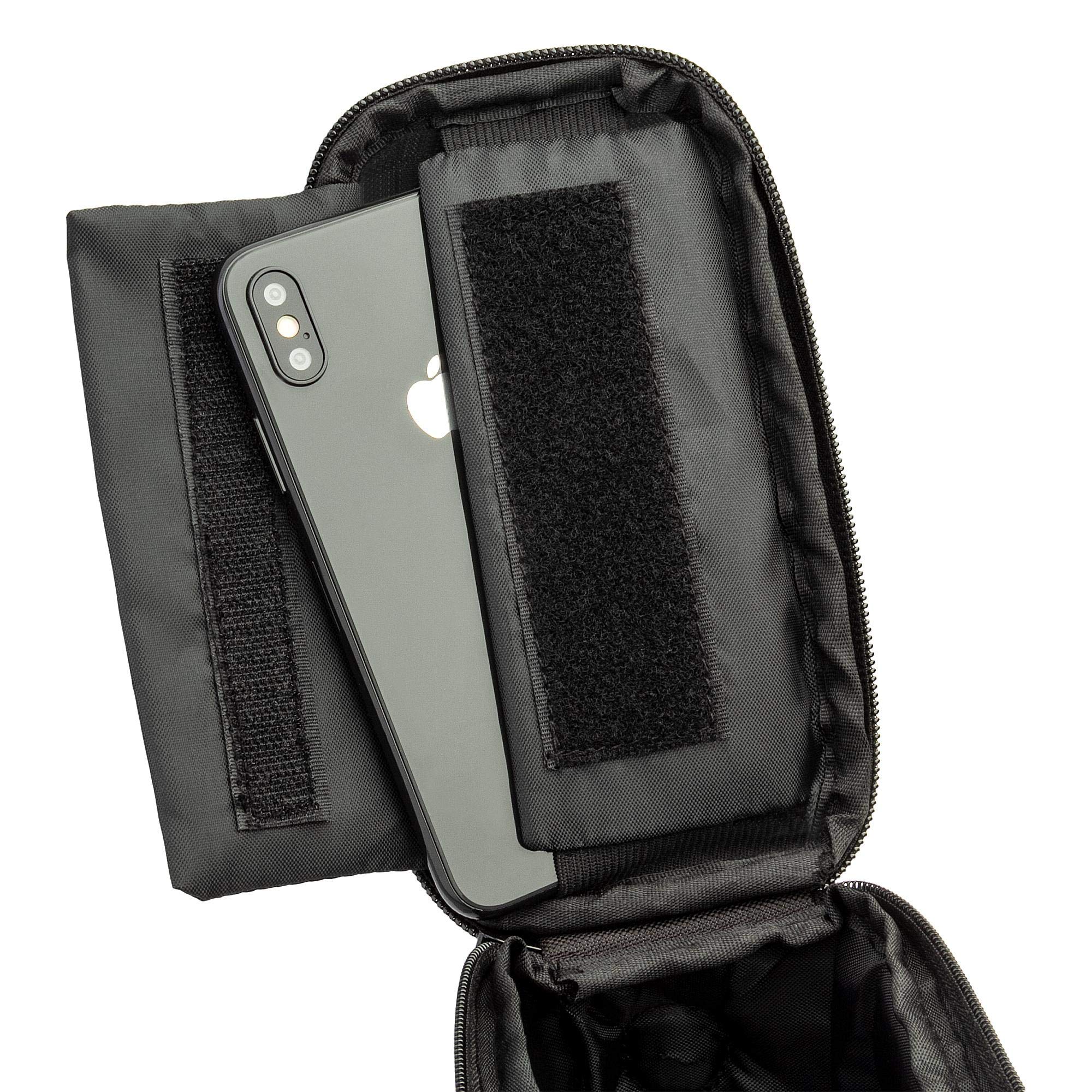 Ecence borsa telaio bici portacellulare impermeabile display touch