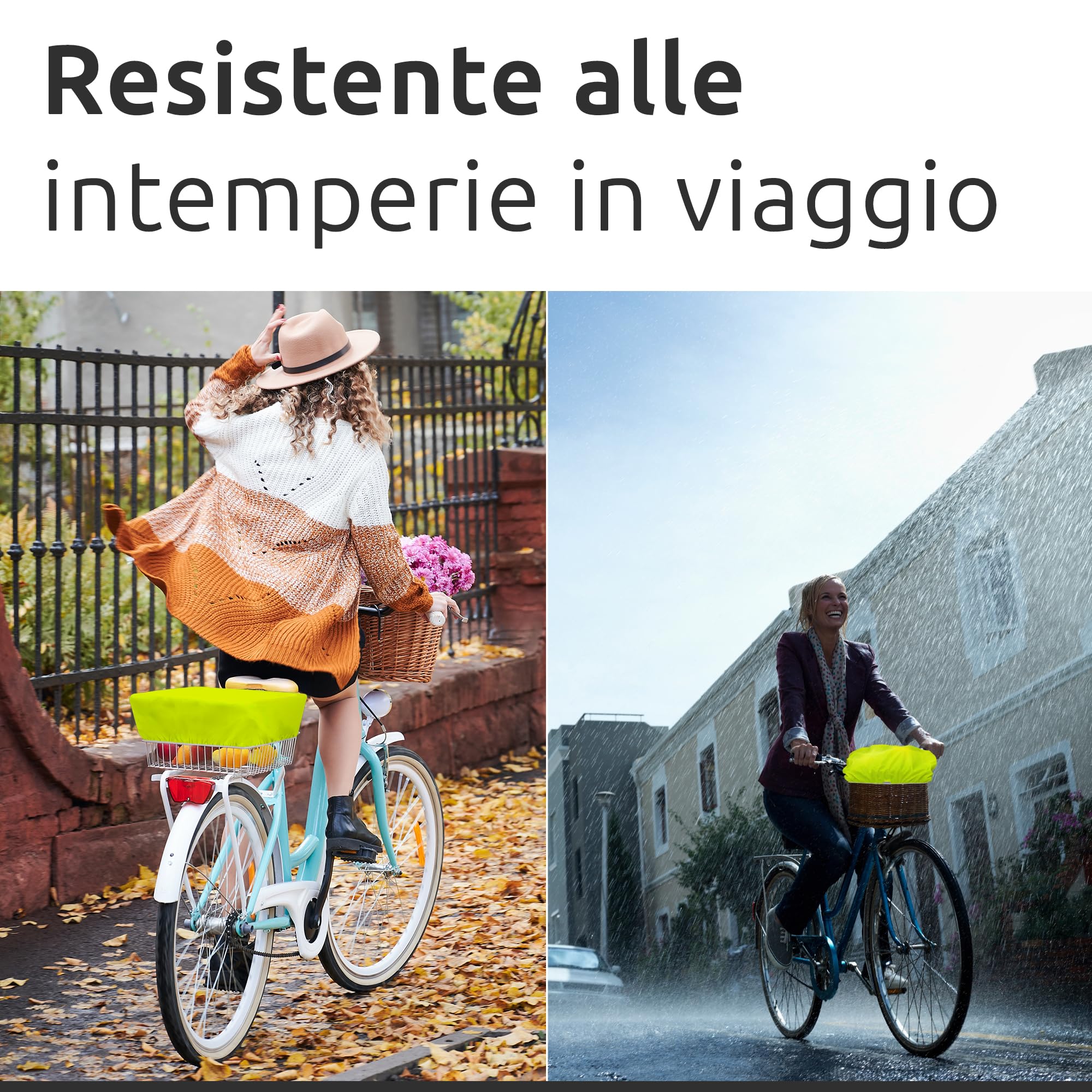 ECENCE Copertura antipioggia cestino bici impermeabile
