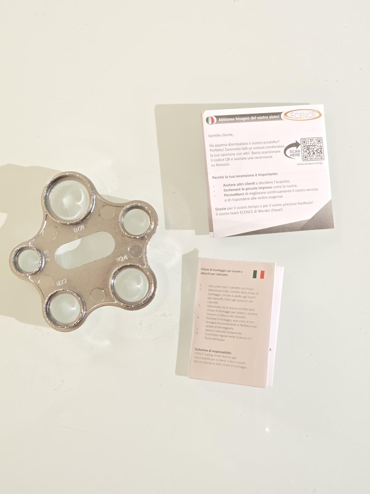 ECENCE Chiave Rompigetto Rubinetto Lega Zinco M16-M28