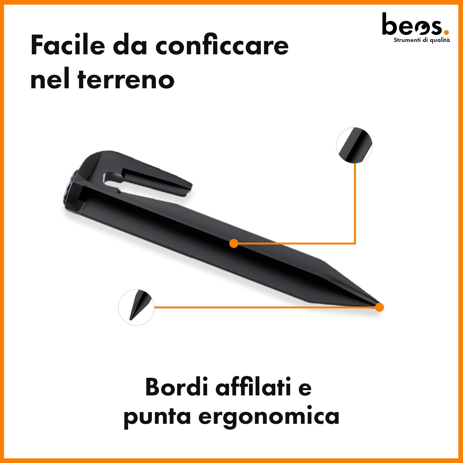 BEOS Picchetti cavo perimetrale robot tosaerba 100 pezzi