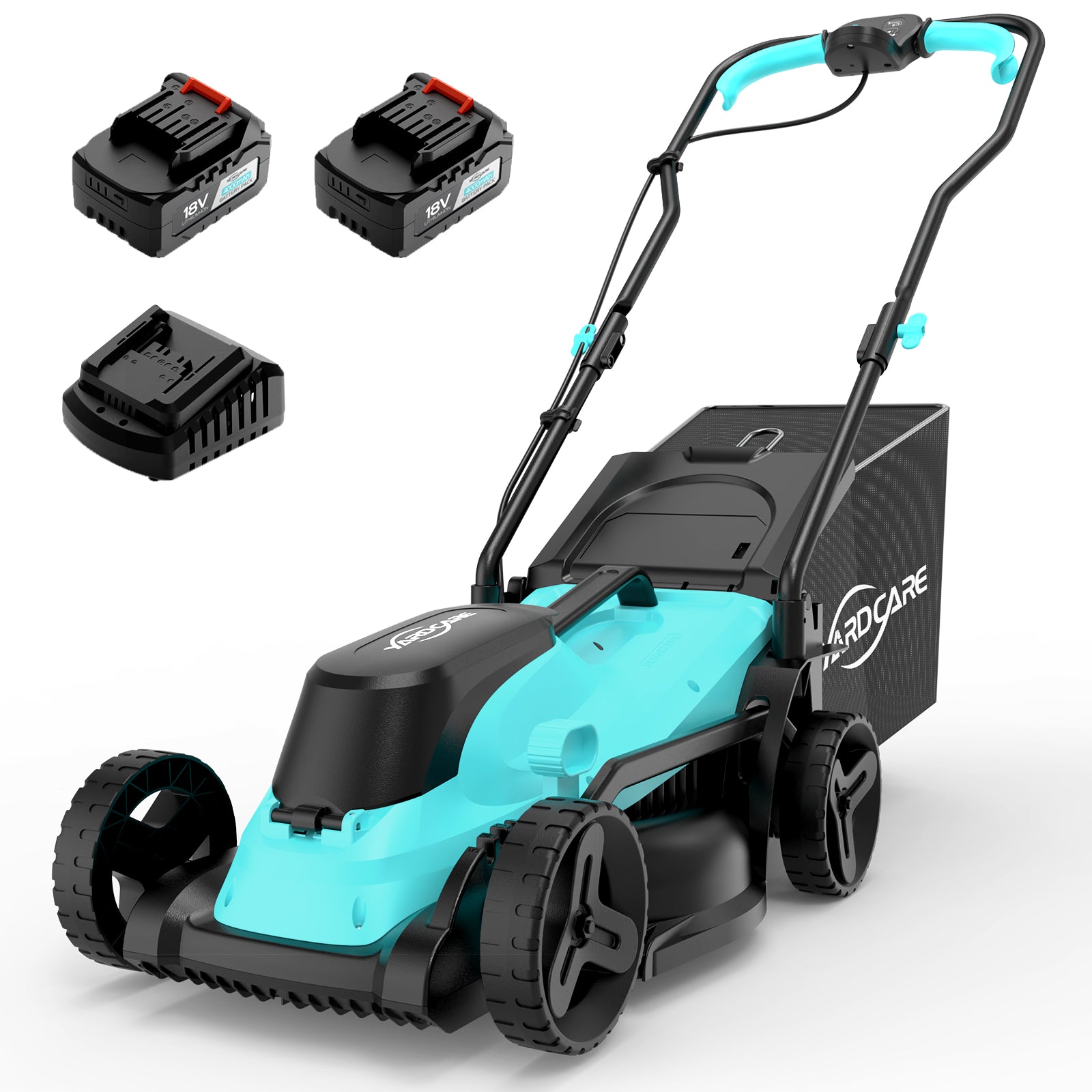 Yardcare Tosaerba a Batteria 13" Doppia Batteria 18V