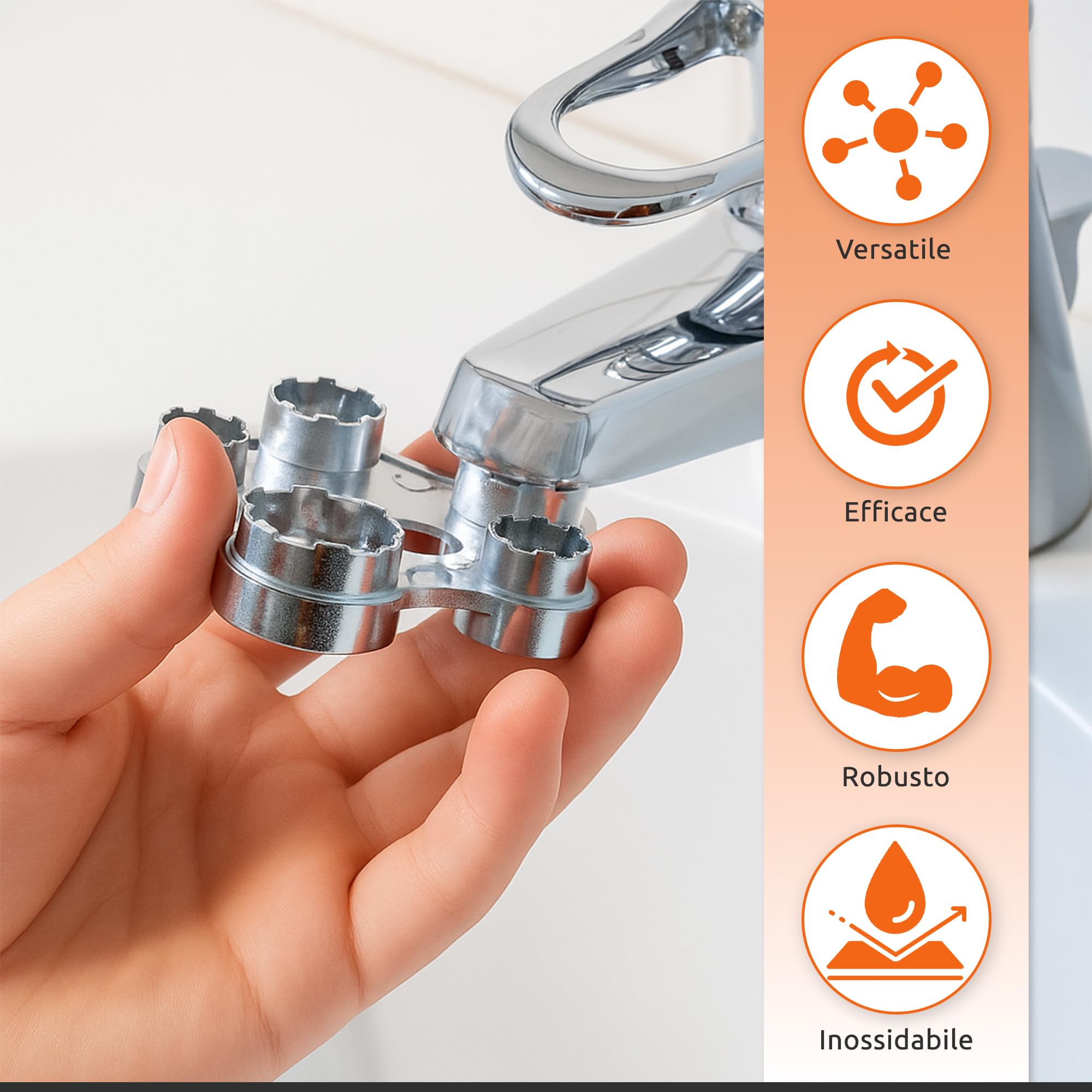 ECENCE Chiave Rompigetto Rubinetto Lega Zinco M16-M28