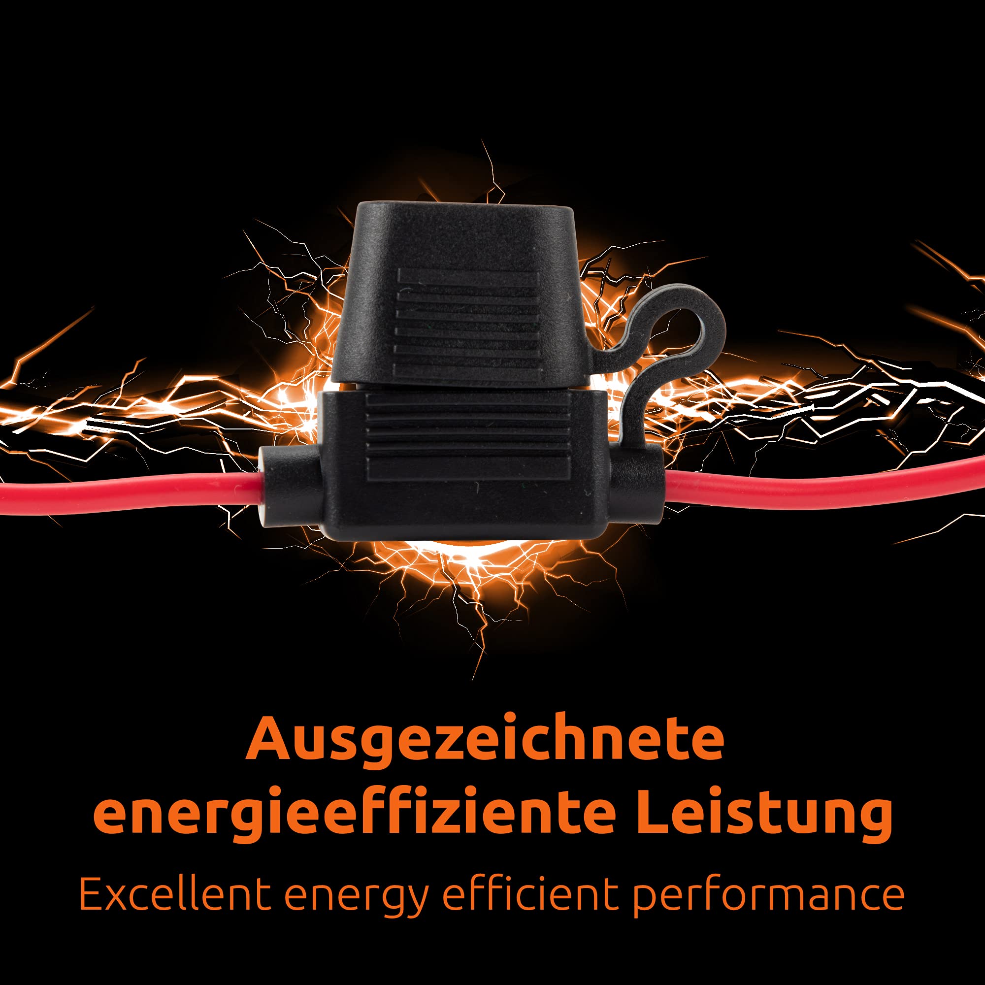 ECENCE Portafusibili auto 14AWG 1 pezzo cavo 34cm 20A