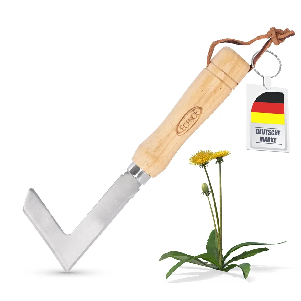 ECENCE raschietto erbacce inox manico legno 23 cm