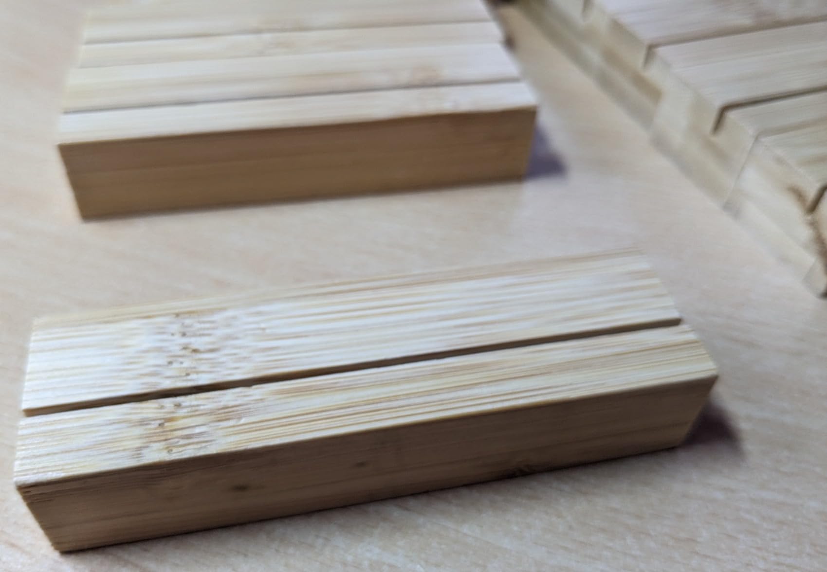 ECENCE Segnaposto Legno Bambù 10cm 10 Pezzi Matrimonio