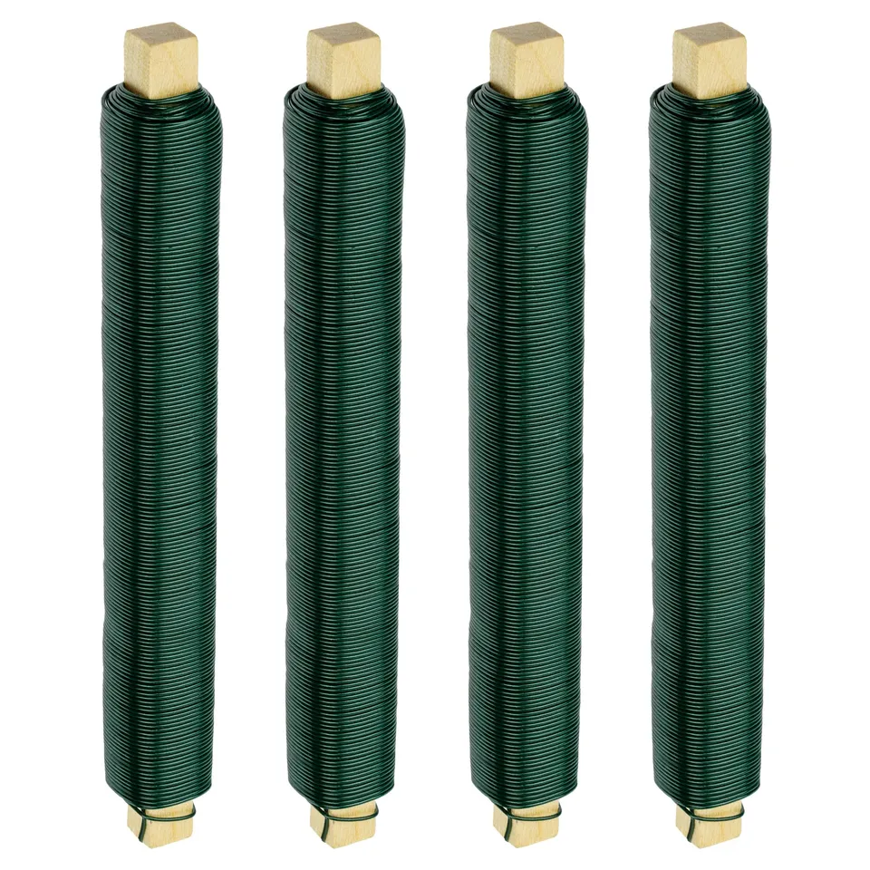 ECENCE Filo Modellabile 35m 0,65mm Filo Ferro Verde 4pz