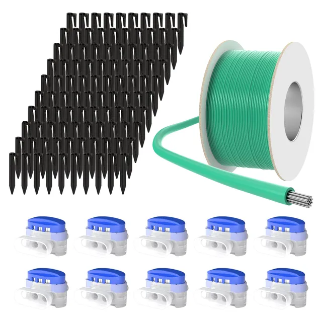 ECENCE Kit Cavo Perimetrale 50m Riparazione 100 Picchetti