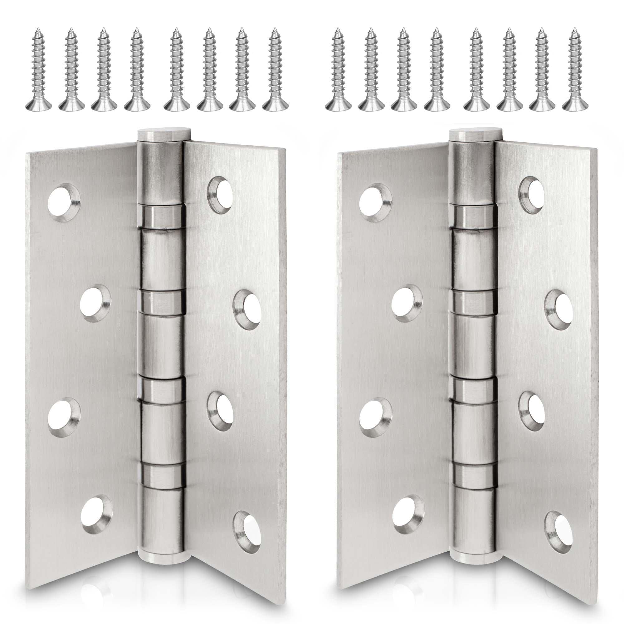 ECENCE Cerniere Porte Acciaio Inox 304 V2A Nere 2 Pezzi
