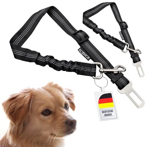 ECENCE cintura sicurezza cane auto elastica 2 pezzi