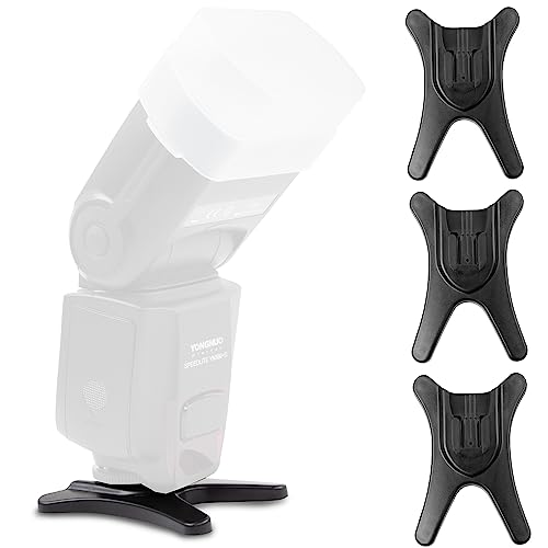 ECENCE Supporto Flash 3x Slitta Treppiede 1/4 Universale ISO