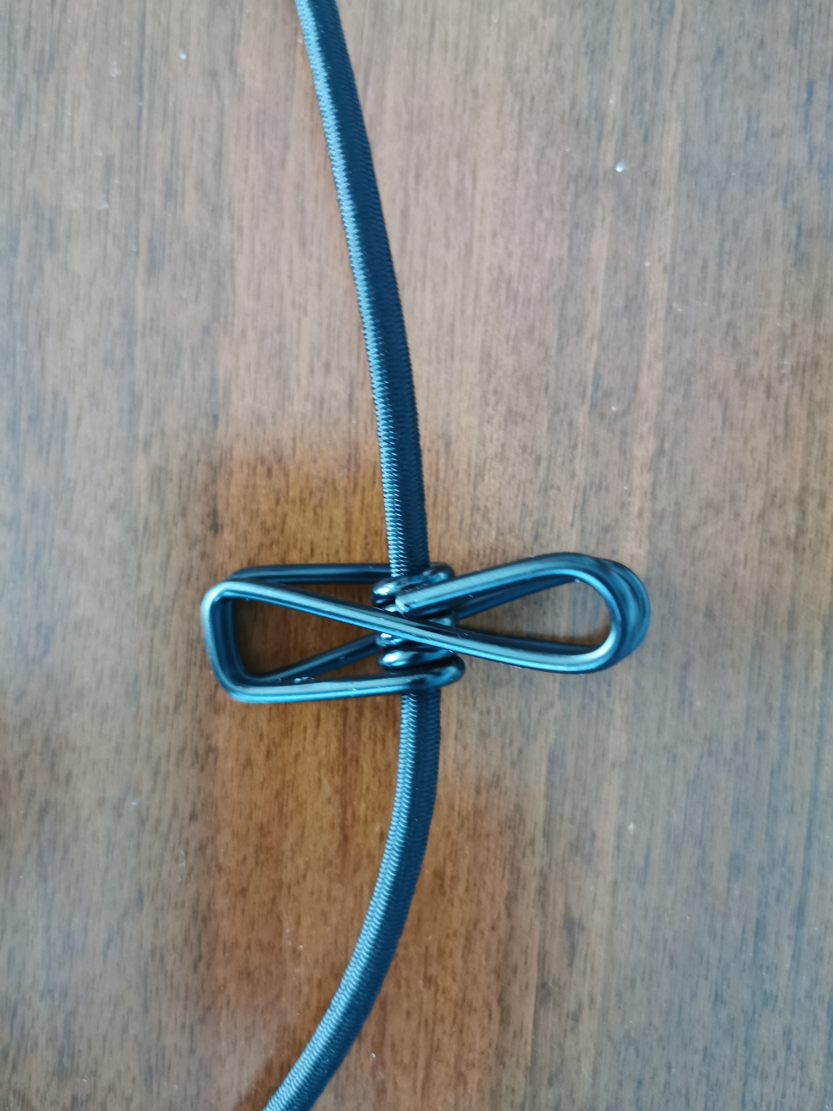 ECENCE Corda Stendibiancheria Viaggio 3m Set 2 Nero Elastica