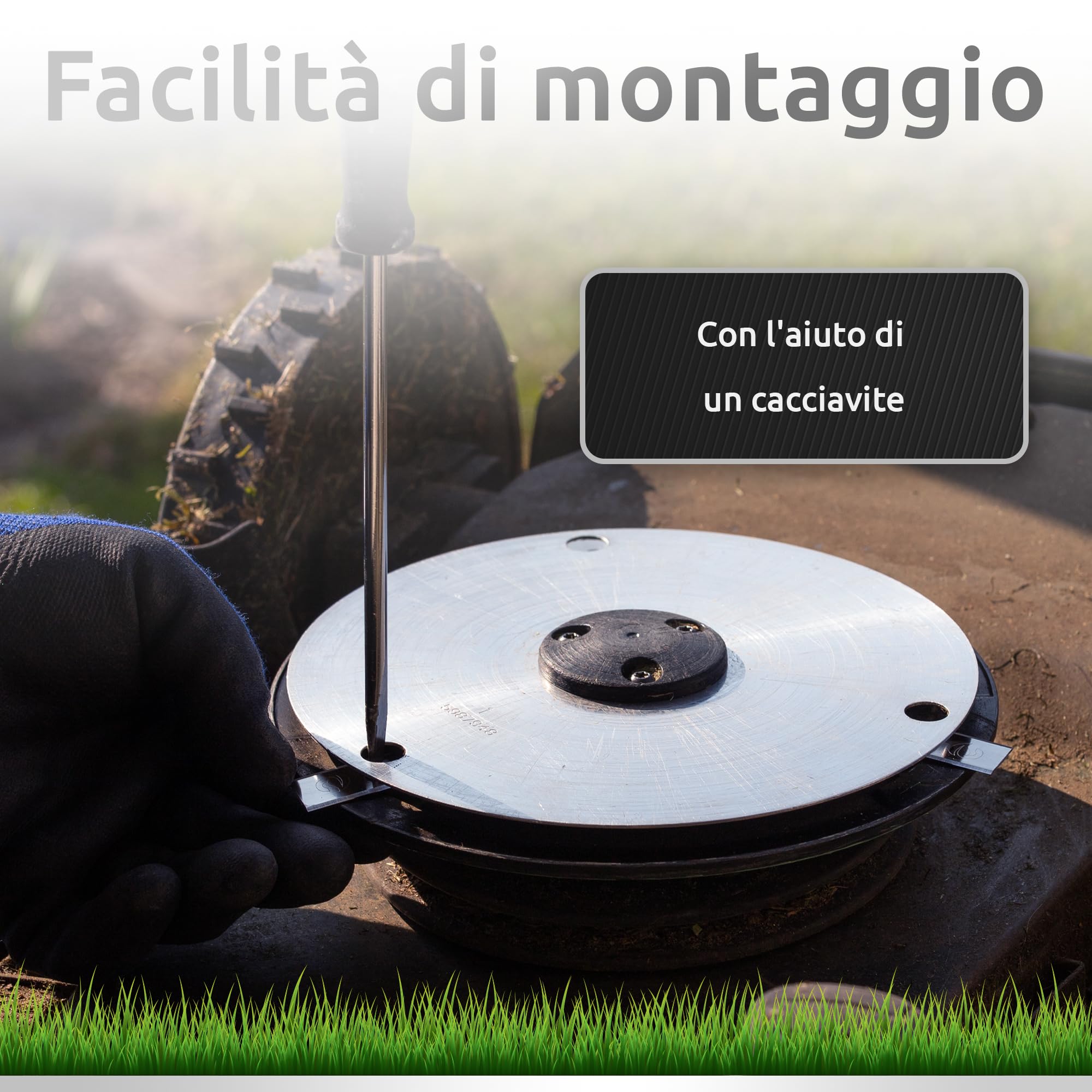 ECENCE Lame Robot Tagliaerba 60pz Husqvarna Acciaio taglio preciso