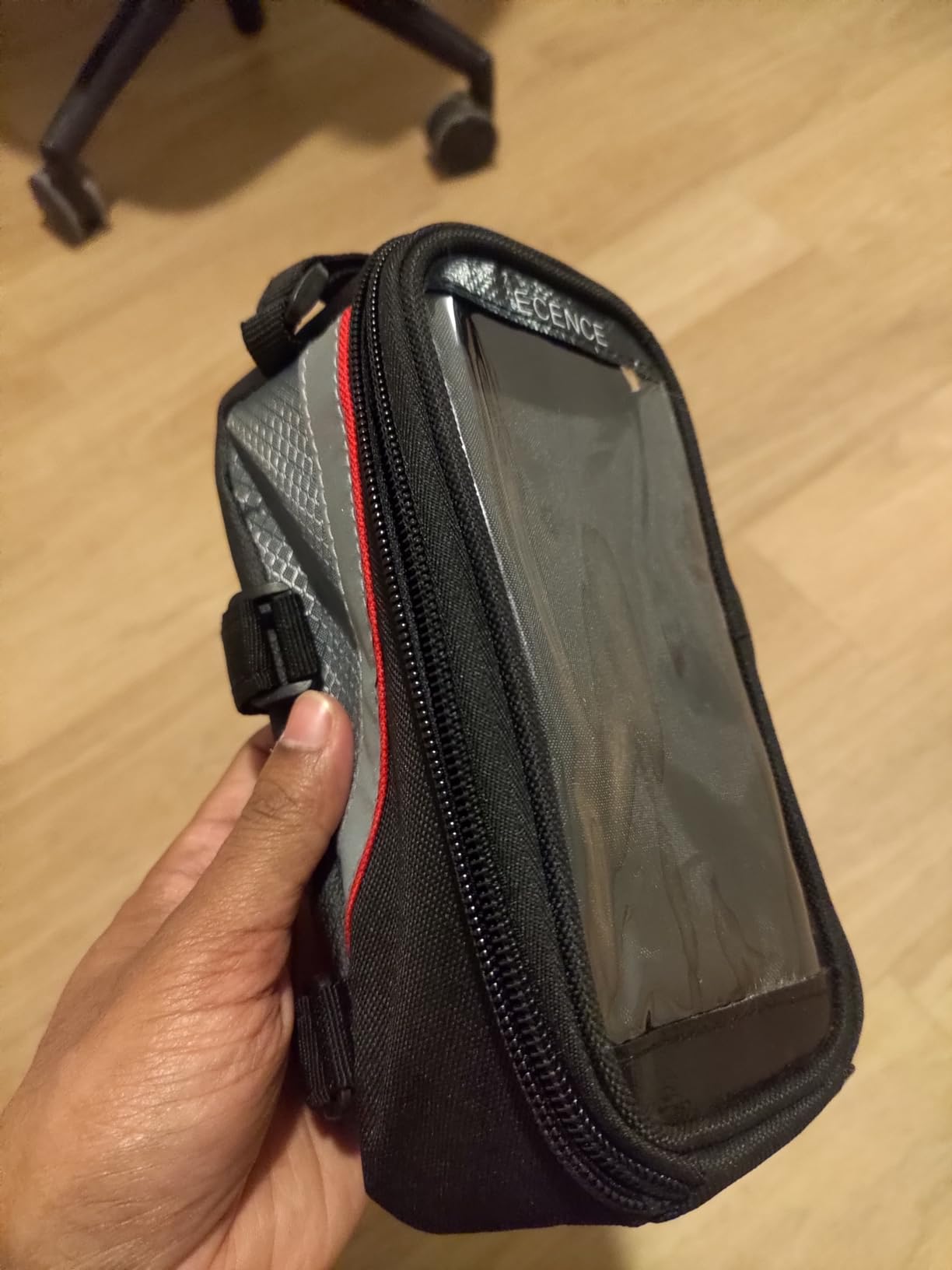 Ecence borsa telaio bici portacellulare impermeabile display touch