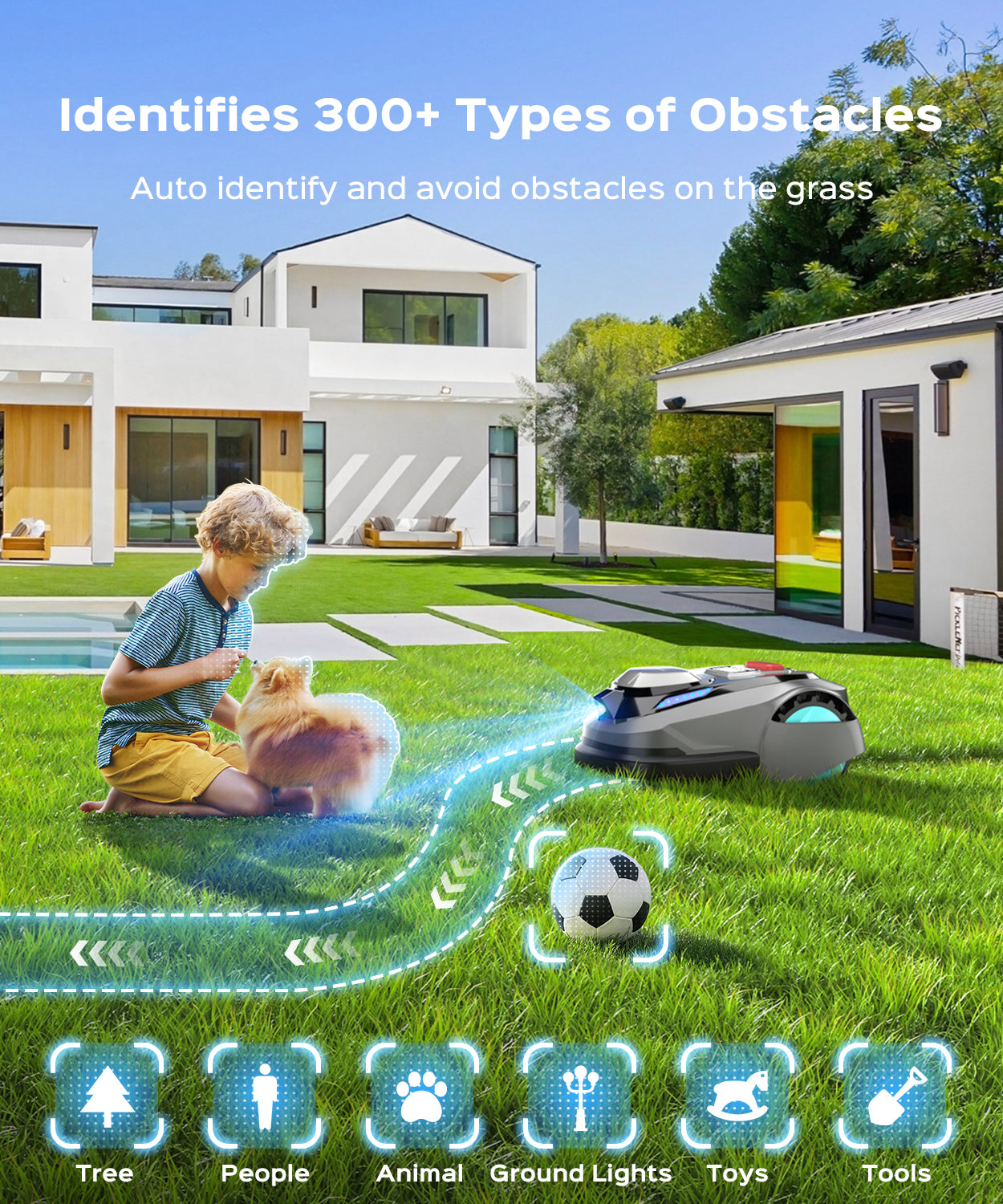 Yardcare N1600Pro robot rasaerba senza filo RTK