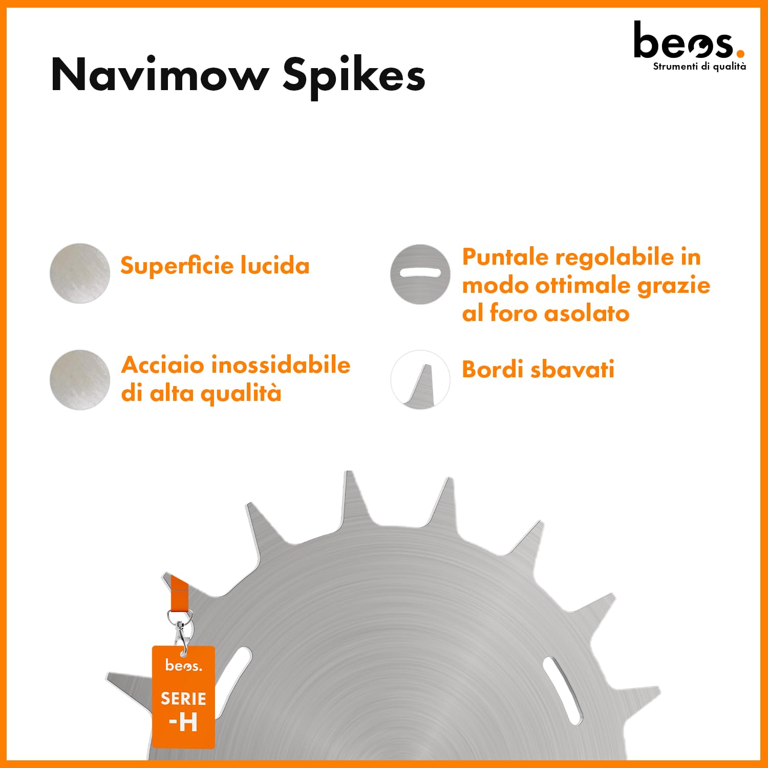BEOS Punte Trazione Inox Navimow Serie H Antiscivolo