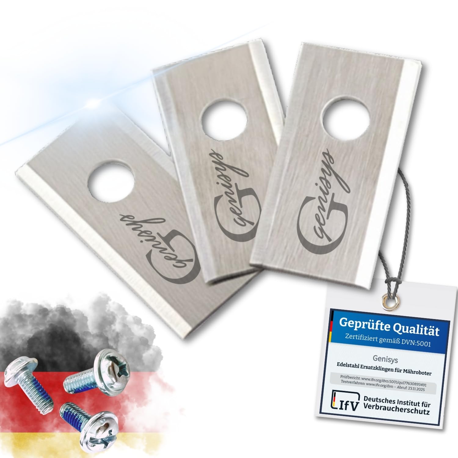 Genisys LongLife lame robot tagliaerba inox 30 pz LawnMaster