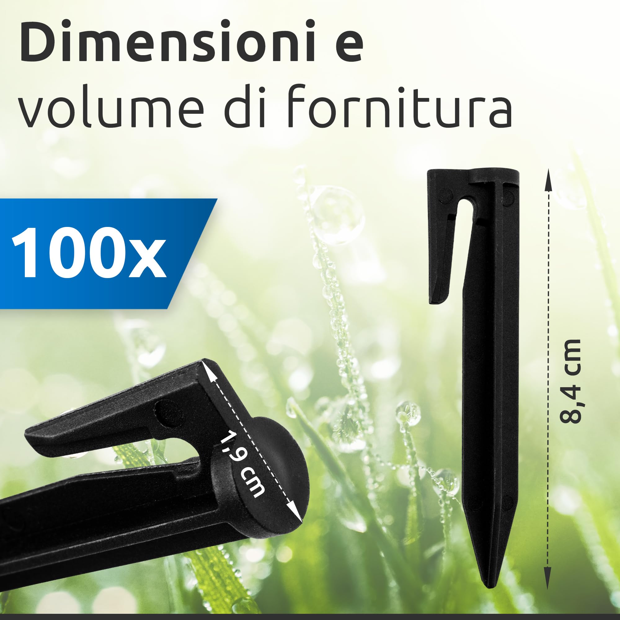 ECENCE Picchetti robot tagliaerba 100 pezzi cavo perimetrale