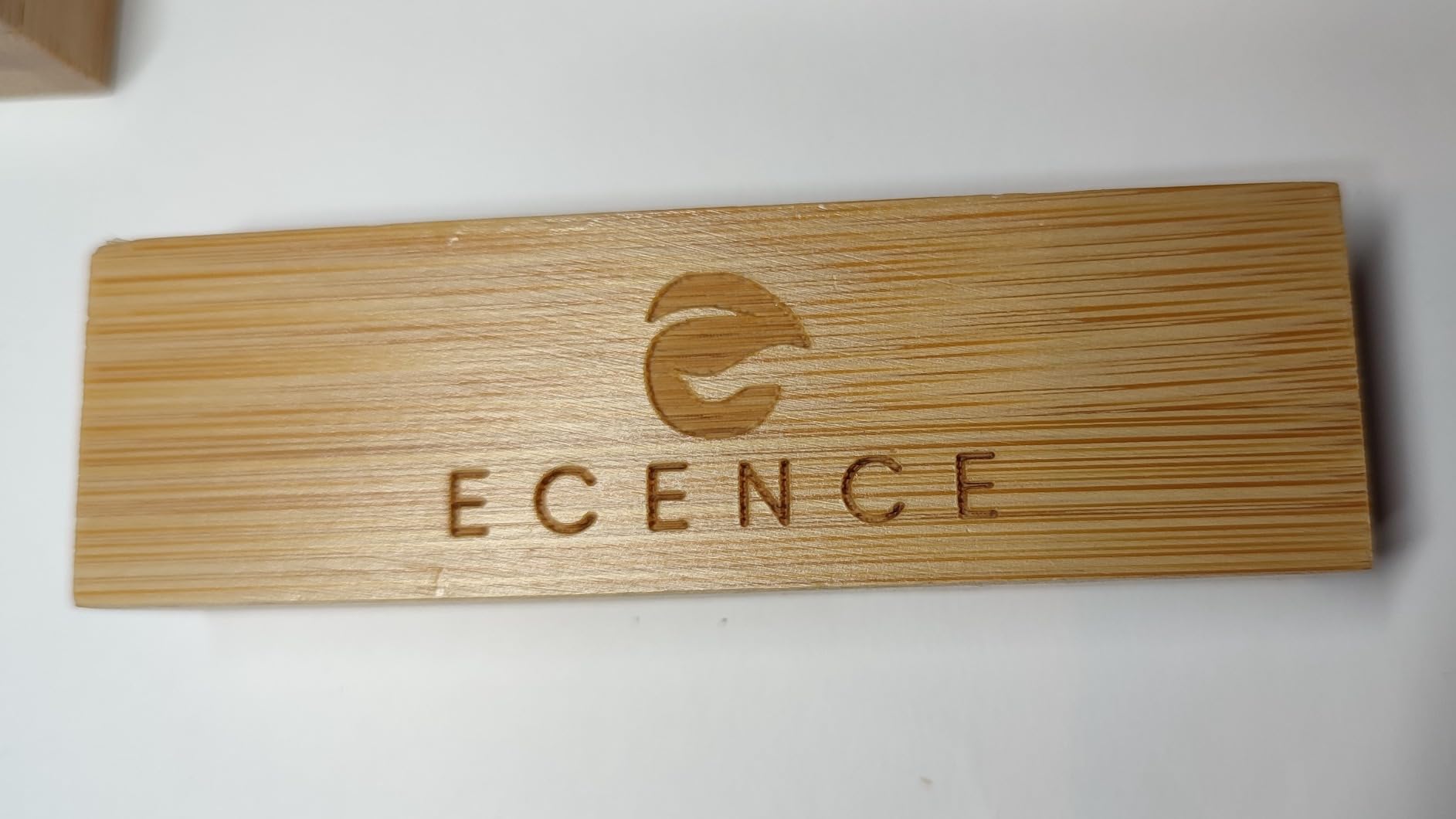 ECENCE Segnaposto Legno Bambù 10cm 10 Pezzi Matrimonio