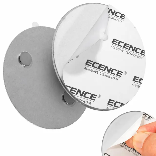 Ecence supporto magnetico rilevatore fumo adesivo 70 mm 10 pz