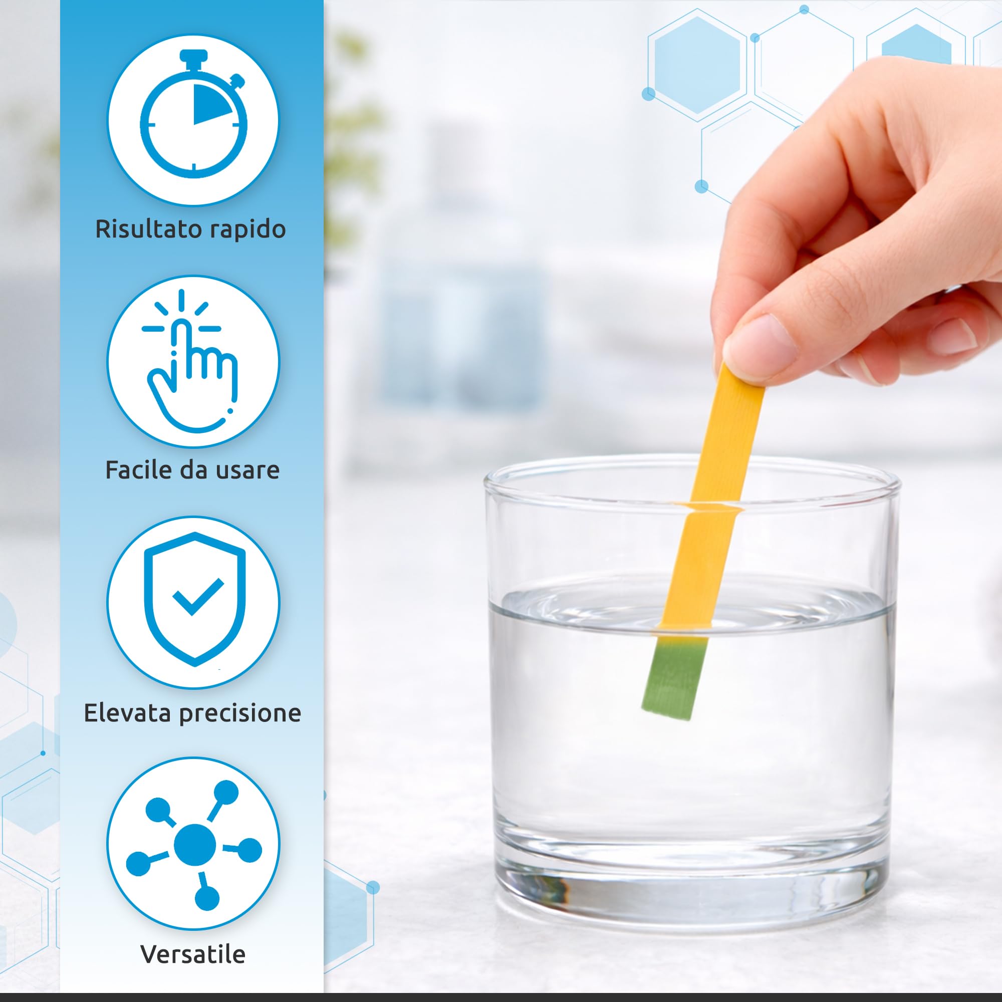 ECENCE pH 0-14 strisce pH 2 rotoli universali
