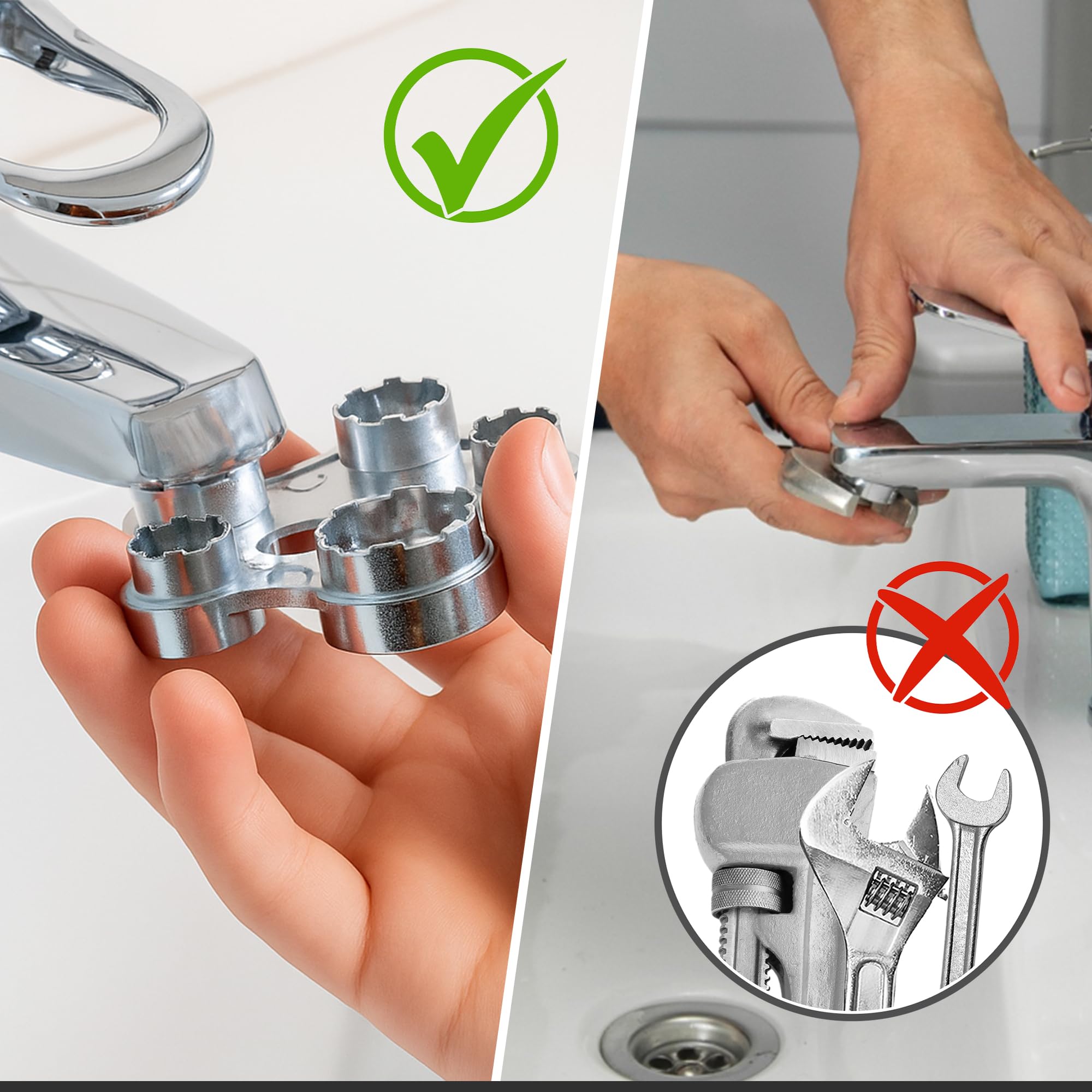 ECENCE Chiave Rompigetto Rubinetto Lega Zinco M16-M28