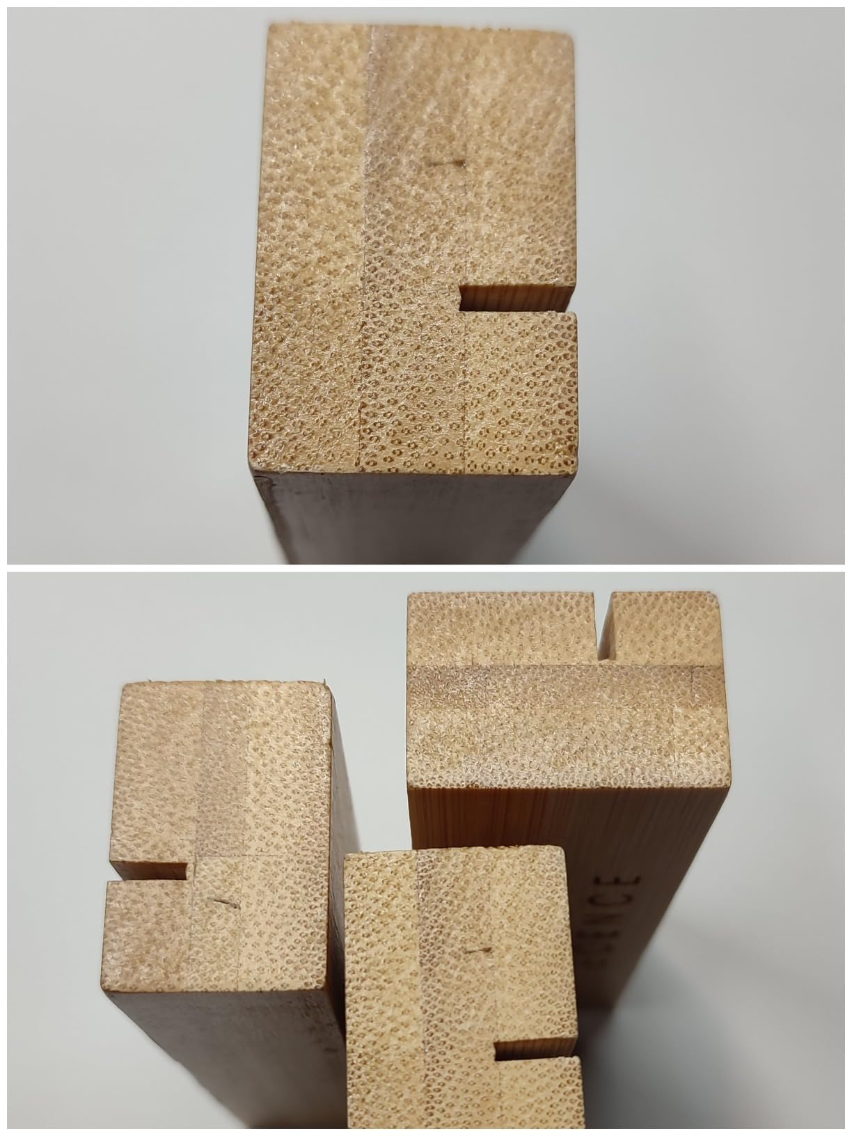 ECENCE Segnaposto Legno Bambù 10cm 10 Pezzi Matrimonio