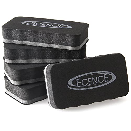 ECENCE set 5 cancellini magnetici lavagna bianca grigi