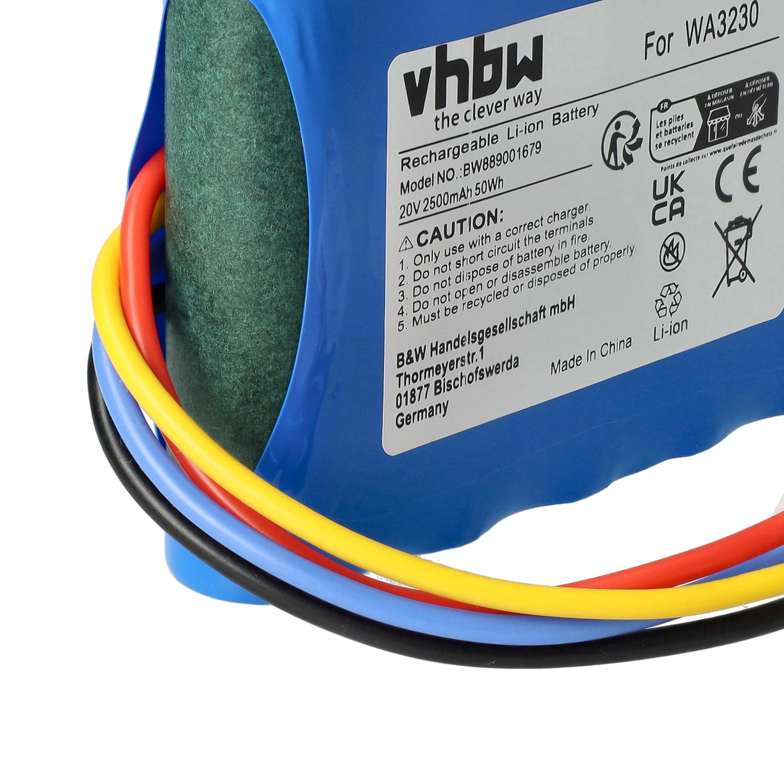 vhbw LBF2025 batteria robot rasaerba 2500mAh 20V Li-Ion