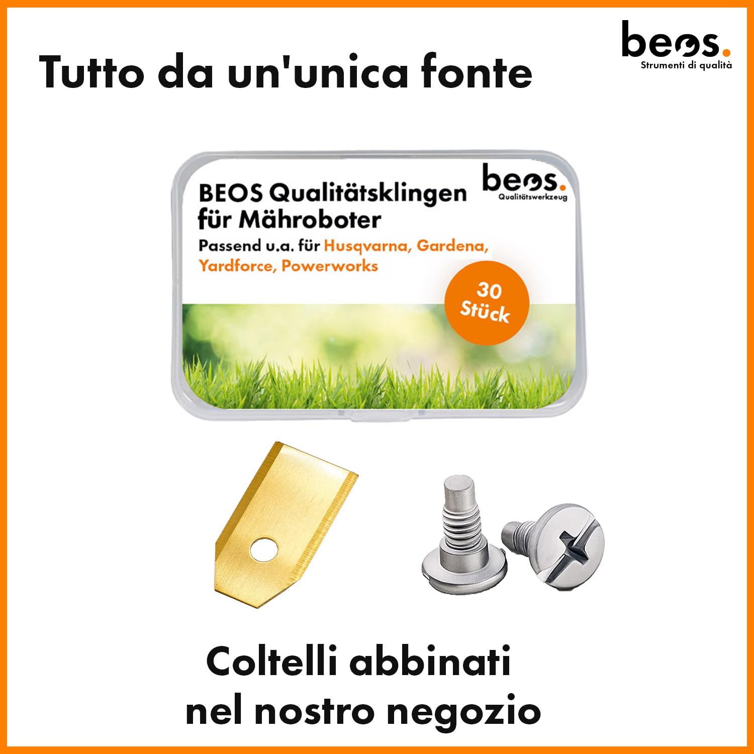 BEOS Piatto Portacoltelli 6 Lame Gardena Sileno Minimo 180mm