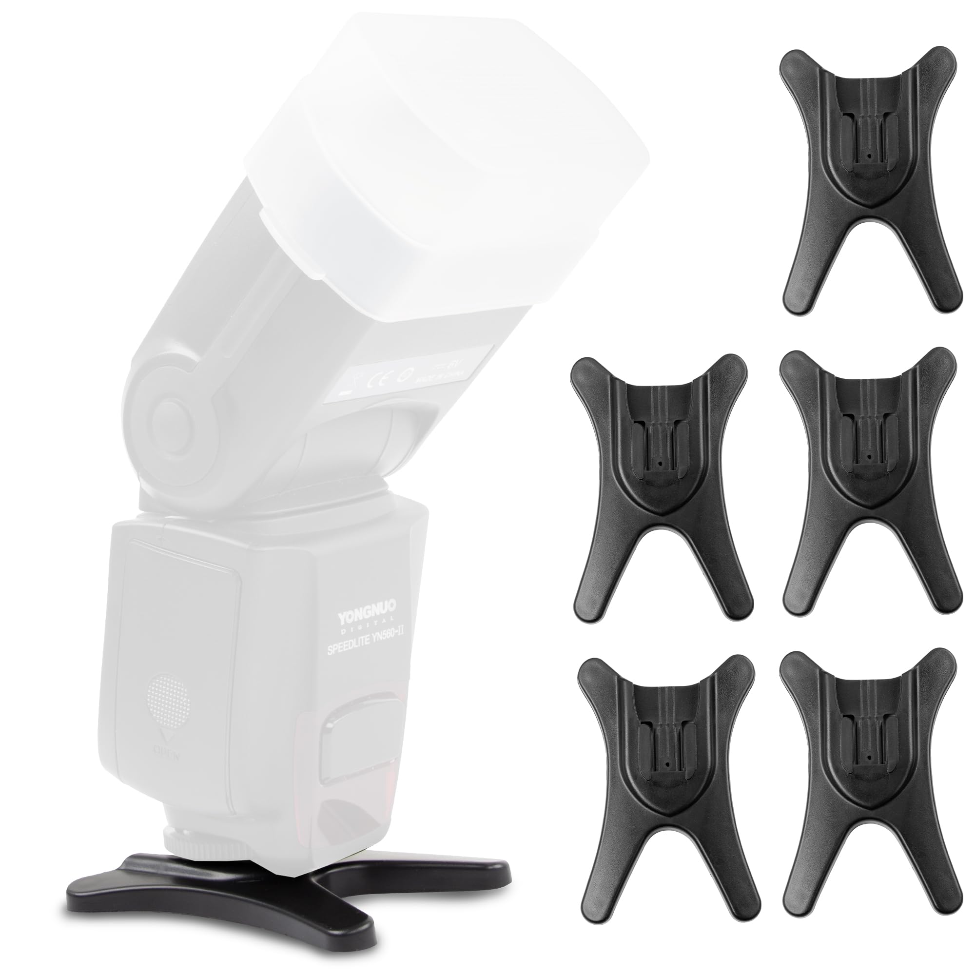 ECENCE Supporto Flash Slitta ISO 1/4 Pollici 5 Pezzi Filettatura