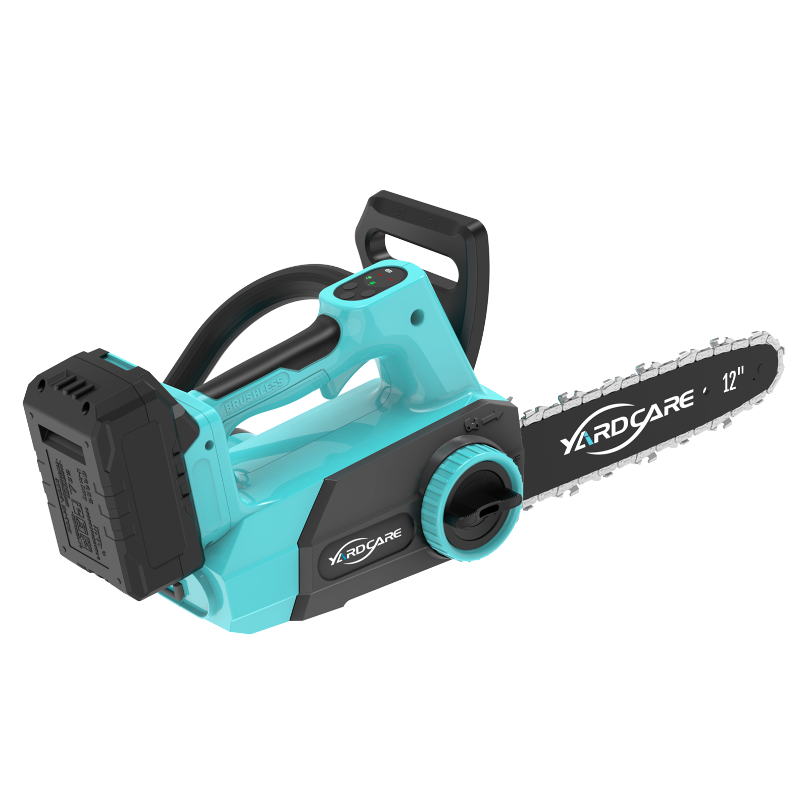 Yardcare Motosega a Batteria 12" Brushless con Display